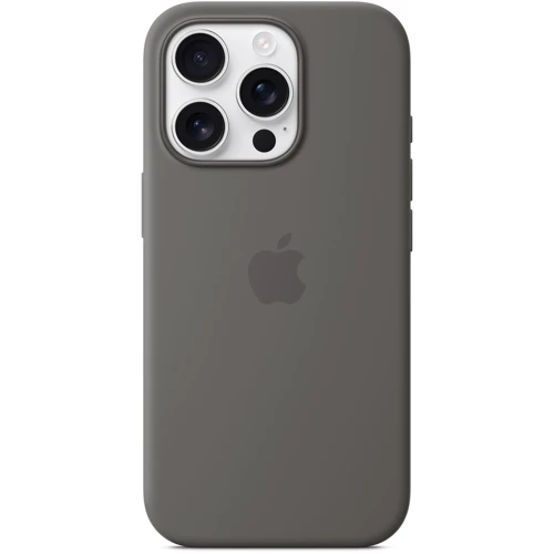Чехол для iPhone Apple iPhone 16 Pro Silicone Case with MagSafe - Stone Gray (MYYL3ZM/A): Материалы Силикон