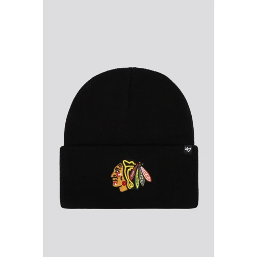 Шапка мужская 47 Brand Nhl Chicago Blackhawks черная (H-HYMKR04ACE-BKA)