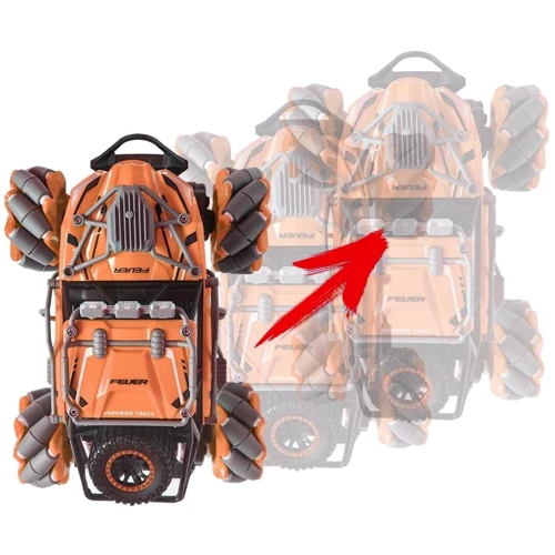 Трюковая Машинка Вездеход на р/у с пультом Fever Buggy 4WD 4x4, оранжевая (SL-198A-PO)
