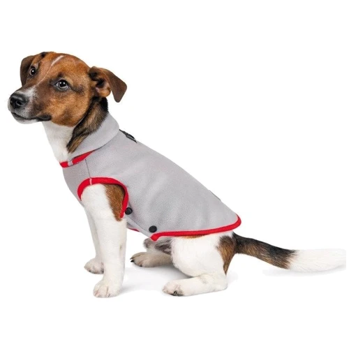 Жилет для собак Pet Fashion FLEECY сіро-червоний S (4823082419630): Тип Жилеты