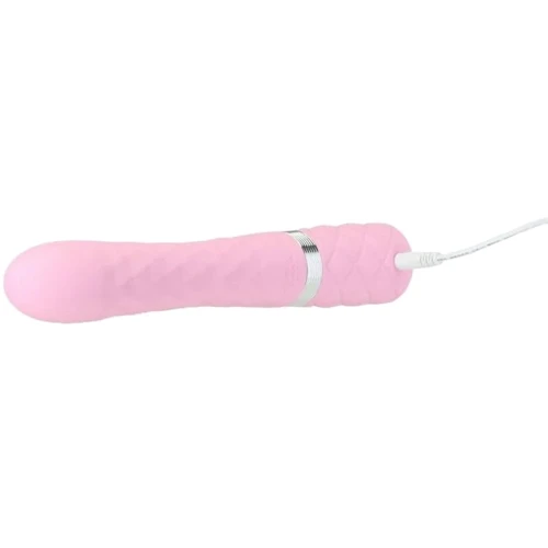 Роскошный вибратор Pillow Talk Lively Pink с кристаллом Сваровски для точки G