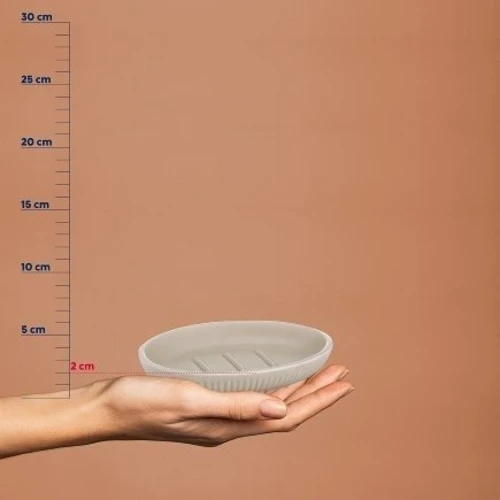 Мыльница KELA Adele серый 13.5х9.5х2 см (23738)