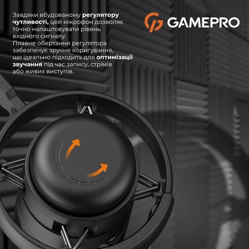 Микрофон Gamepro UGM145B Black: Разъем USB