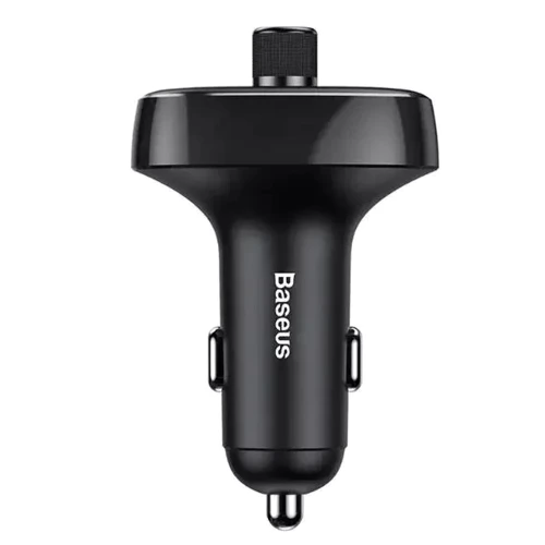 Зарядное устройство Baseus Car Charger 2хUSB T Shaped S-09 Car Bluetooth MP3 Player Black (CCMT000301): Количество USB-портов 2