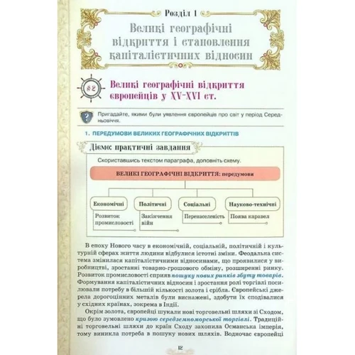Щупак, Власова, Бурлака: Всесвітня історія 8 клас. Підручник: Обложка Интегральная