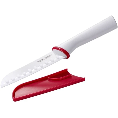 Ніж Сантоку Tefal Ingenio Ceramic White 13 см (K1530414): Лезо Камені з карбіду та кераміки