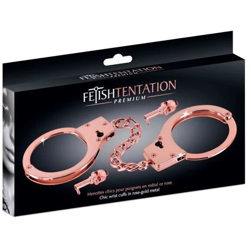 Наручники Fetish Tentation Premium Chick wrist cuffs in rose-gold metal