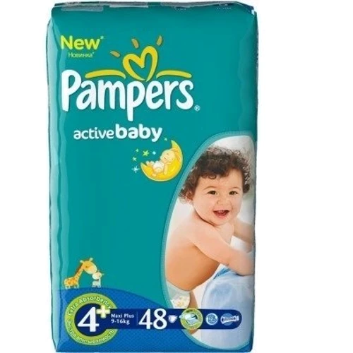 PAMPERS Active Baby Maxi Plus (9-16 кг) ЕкономУпак 48