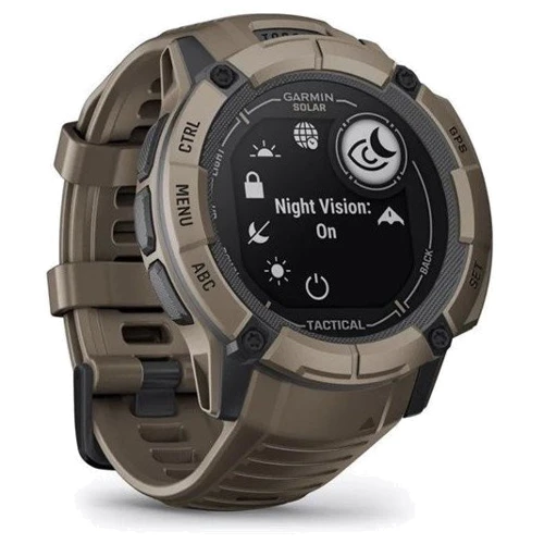 Смарт-часы Garmin Instinct 2X Solar Tactical Edition Coyote Tan (010-02805-02): Фитнес-функции Подсчет калорий, Скорость движения, Шагомер, Пульсоксиметр, Пульсометр, GPS-модуль
