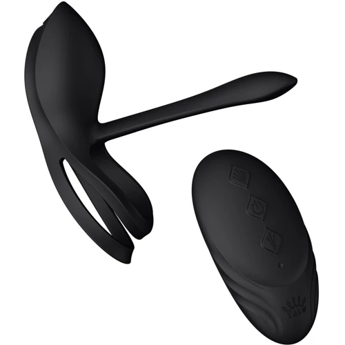 Смартерекційне кільце Zalo - BAYEK Obsidian Black, подвійне з частиною, що вводиться, пульт ДУ