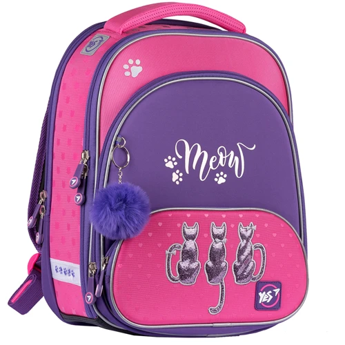 Рюкзак YES S-30 JUNO ULTRA Stylish kitties, , сиреневый (555478)