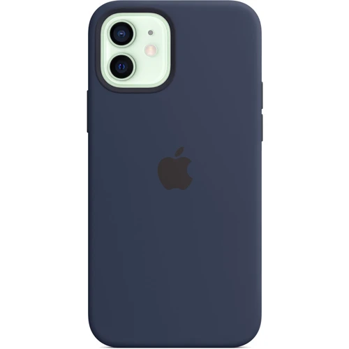 Чехол для iPhone Apple Silicone Case with MagSafe Deep Navy (MHL43) for iPhone 12/iPhone 12 Pro: Цвет синий