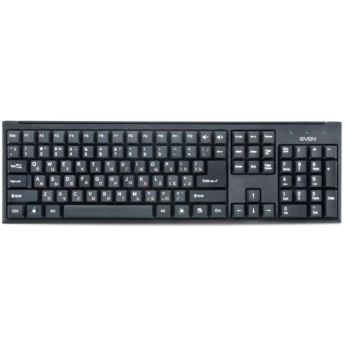 Клавиатура Sven 303 Standard Power Black USB+PS/2: Подключение проводное