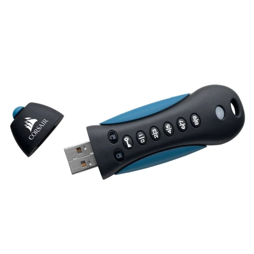 USB-флешка Corsair 16GB Padlock 3 USB 3.0 Black / Blue (CMFPLA3B-16GB): Максимальна швидкість запису, МБ / с 20