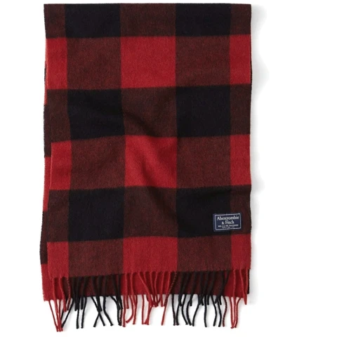 Мужской шарф Abercrombie & Fitch красный (AF7132M): Пол Мужской