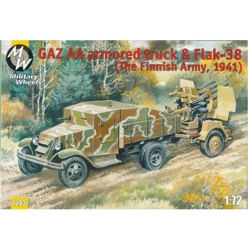 Модель Military Wheels Бронемашина и зенитная пушка Flak-38 (MW7243)