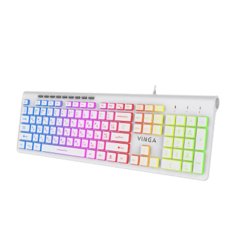 Клавиатура Vinga KB-460 White: Интерфейс подключения USB