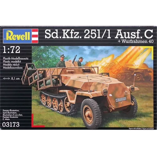 Напівгусеничний бронетранспортер Revell Sd.Kfz. 251/1 Ausf. C w/ launchframe 40 (RV03173)