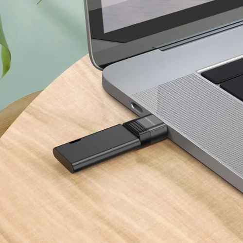 Адаптер Borofone Adapter BV18 USB2.0 to USB-C Black фото 5