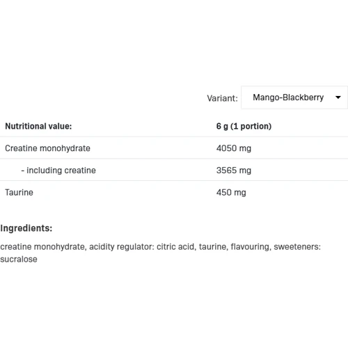 Креатин All Nutrition Creatine Muscle Max 500 g / 166 servings / Mango Blackberry