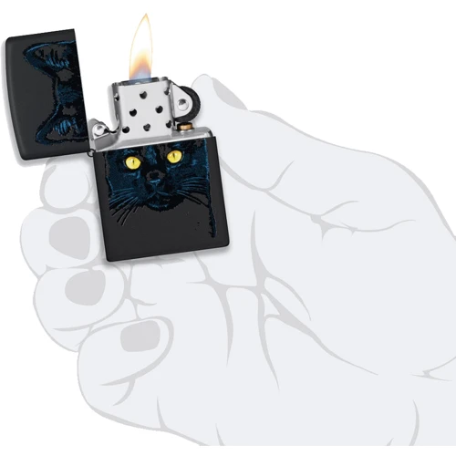Запальничка ZIPPO 218 2022PFF Black Cat Design (48491) фото 3