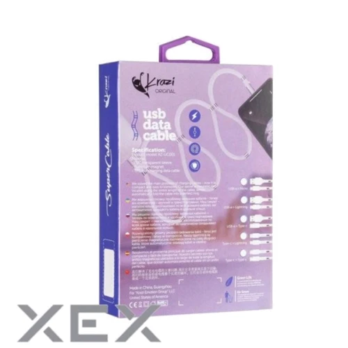 Кабель Hoco USB Cable to microUSB Krazi Super 1m White (KZ-UC001m): Тип USB Cable - microUSB
