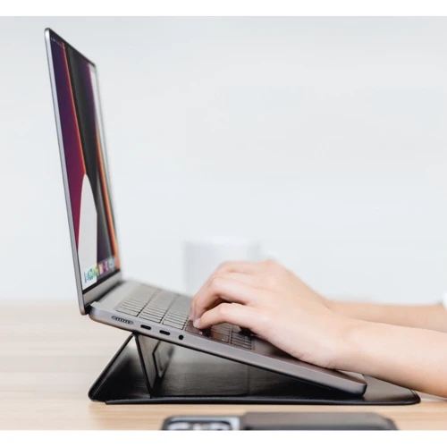 SwitchEasy EasyStand Leather Sleeve Black (GS-105-232-201-11) for MacBook 13-14": Материал Полиуретан