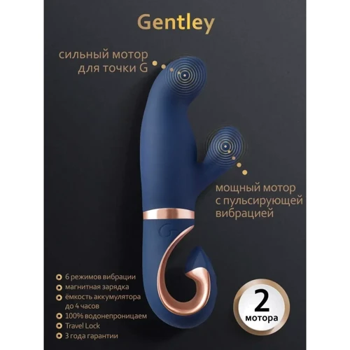 Вибратор кролик Gvibe Gentley Caribbean Blue