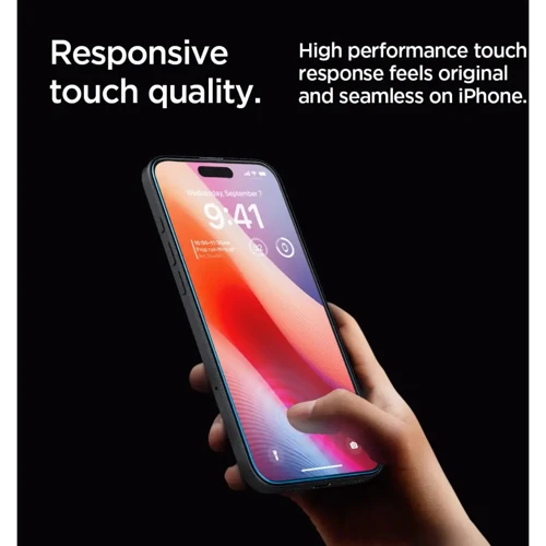 Защитное стекло для iPhone Spigen Tempered Glass EZ FIT GLAS.tR SLIM 2 Pack (AGL07907) for iPhone 16 Pro Max: Материалы стекло