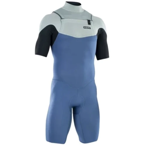 Гидрокостюм ION ( 48232-4491 ) Wetsuit Element 2/2 Shorty SS Front Zip men 2023 cascade-blue 50/M (9010583090054)