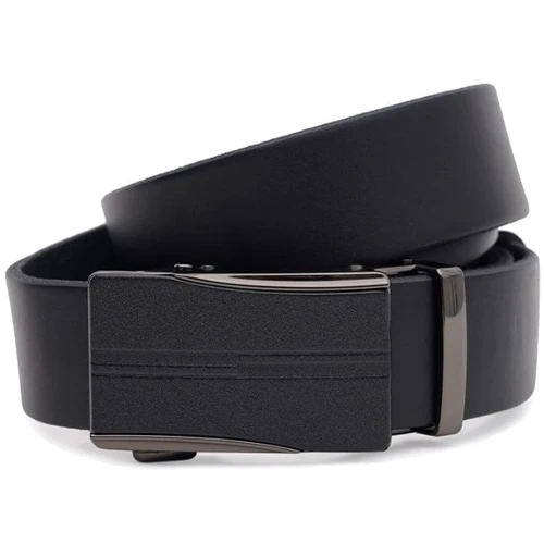 Чоловічий ремінь Borsa Leather чорний (115v1genav22-black)