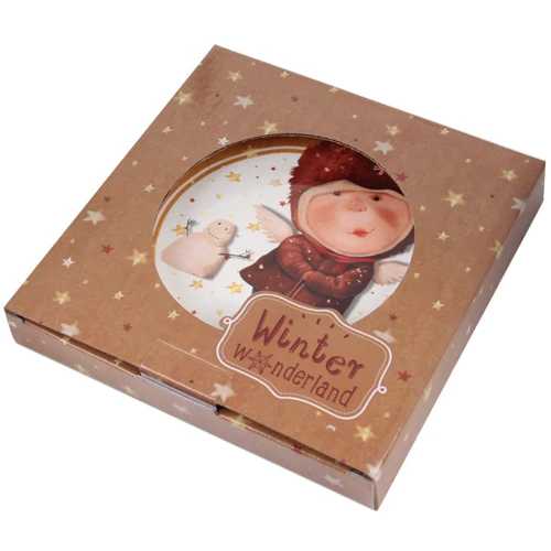 Набір десертних тарілок Elen Dekor Я найчудовіший ангел 2х19 см (924-674)