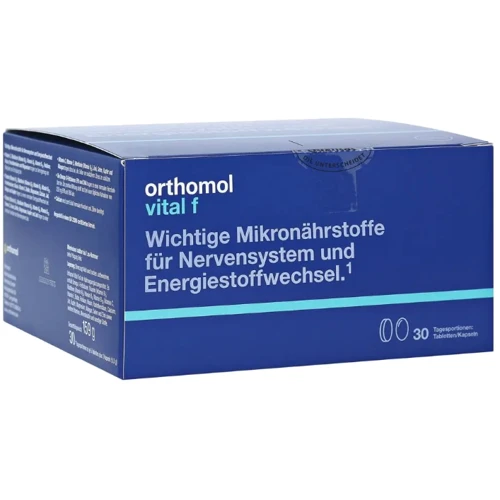 Orthomol Vital F Вітаміни для жінок боротьба зі стресом 30 днів (капсули/таблетки)