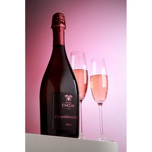 Игристое вино Chizay Carpathian Sekt Blaufrankisch розовое брют 0.75 (CHZ4820001633832) фото 4