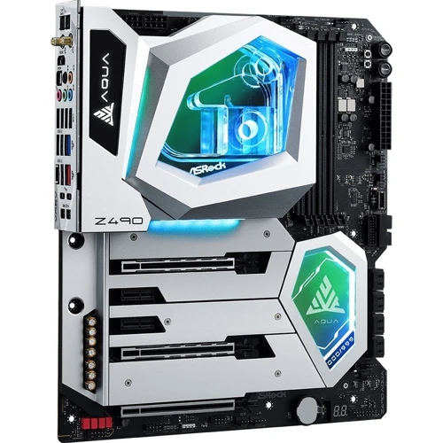 ASRock Z490 AQUA: Дополнительно Адаптер Wi-Fi, Поддержка RAID, Поддержка UEFI, Радиатор на VRM