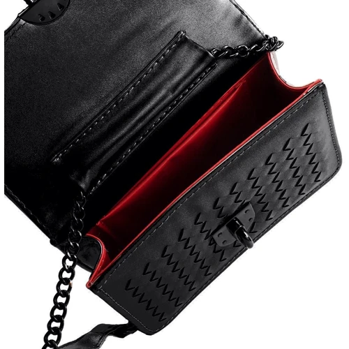Жіноча сумка крос боді Valiria Fashion чорна (4DETBI0529-2): Тип ручки На ланцюжку, Плечовий ремінь, Без ручки