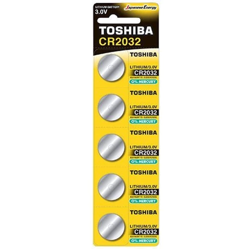 Toshiba CR-2032 bat(3B) Lithium 5шт (00152703)