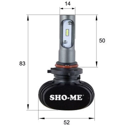 LED лампы Sho-Me G8.2 9005 6000K 24W: Цвет свечения Белый
