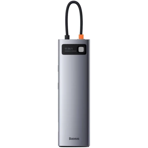 Адаптер Baseus Adapter USB-C to 3xUSB3.0+2xHDMI+USB-C+TF+SD+VGA+3.5mm+RJ45 Gray (CAHUB-CT0G): Інтерфейс підключення USB-C