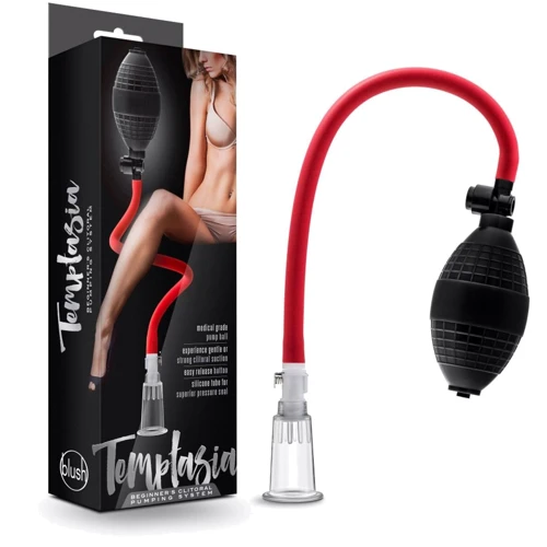 Вакуумная помпа для клитора Temptasia by Blush - Beginner's Clitoral Pumping System - Black