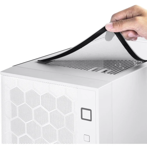 Корпус Silverstone Fara R1 Tempered Glass (SST-FAR1W-G): Матеріал передній панелі пластик і сталь