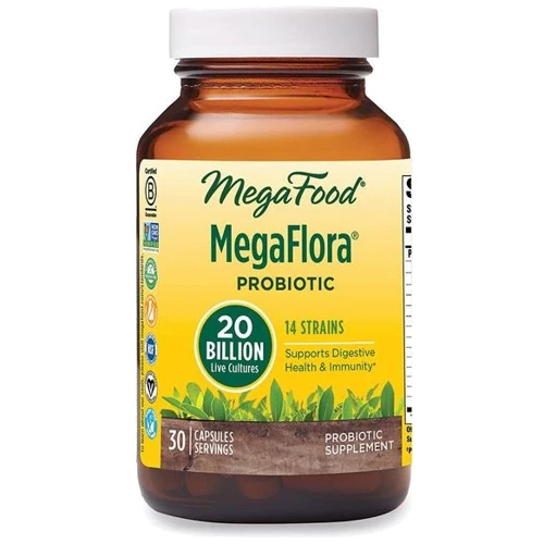 

MegaFood MegaFlora Probiotic 20 Billion Пробиотик 30 капсул