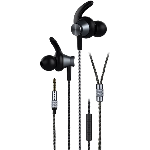 Наушники 2E S8 Piston Magnet Mic Grey (2E-IES8GY)