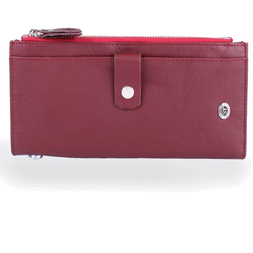 Жіночий гаманець ST Leather Accessories бордовий (NST420-dark-red)