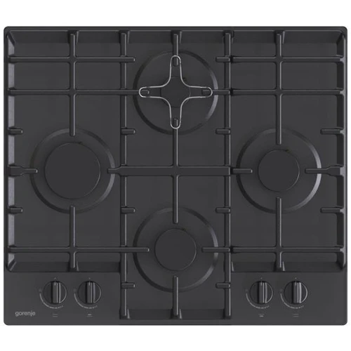 Варочная поверхность газовая Gorenje GT6D41B: Рабочая поверхность стекло (закаленное)