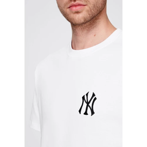 Футболка 47 Brand MLB New York Yankees LCE MB (544280WW-FS) S біла: Склад Полиэстер, Хлопок