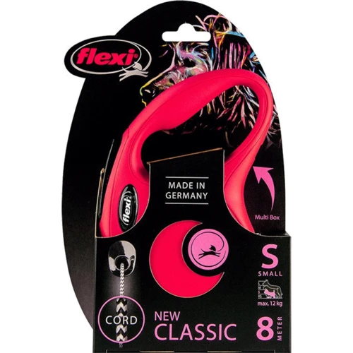 Поводок-рулетка Flexi New Classic S до 12 кг 8 м червоний (4000498022702): Тип шнура трос
