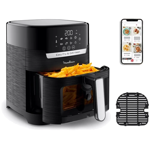 Фритюрница Moulinex Easy Fry&Grill Window EZ506820: Тип устройства Мультипечь (аэрофритюрница)