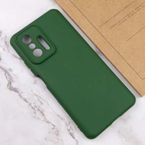 Чохол для телефона Lakshmi Case Silicone Cover Full Camera Dark green for Xiaomi 11T / 11T Pro: Матеріал силікон