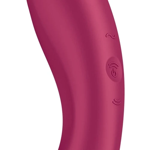 Вакуумный стимулятор с вибрацией Satisfyer Curvy Trinity 1 Red